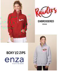 Enza®  Ladies Boxy Half Zip Fleece
