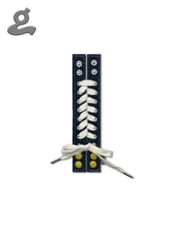Image 1 of Denim Snap Shoelance Wristband 
