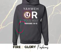 Image 6 of Yahweh Or Your Way - Custom Hoodie | FaithWear Christian Apparel