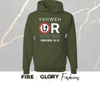 Image 4 of Yahweh Or Your Way - Custom Hoodie | FaithWear Christian Apparel