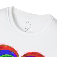 Image 3 of Psychedelic Rainbow Heart T-Shirt