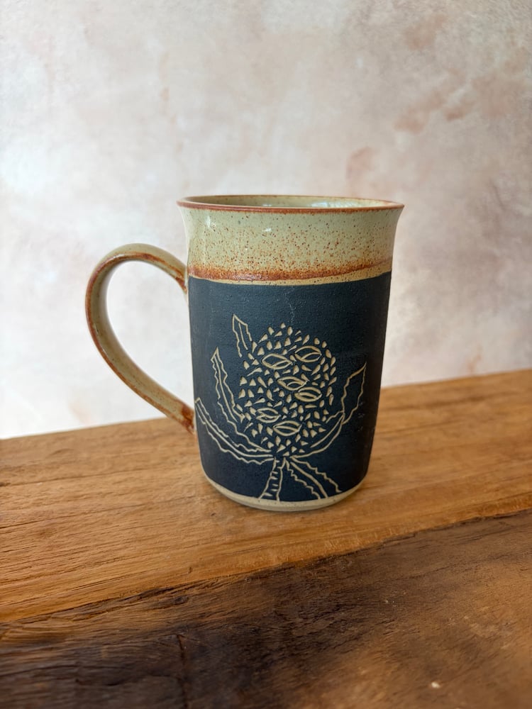 Image of Carved Botanical Mug 3