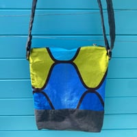 Image 4 of Lemon Sky Handmade Crossbody Bag Upcycled Vintage Fabrics & Denim