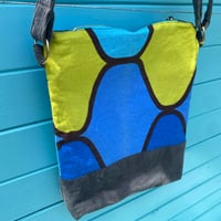 Image 3 of Lemon Sky Handmade Crossbody Bag Upcycled Vintage Fabrics & Denim