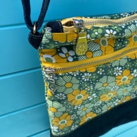 Image 2 of Meadow & Midnight Handmade Crossbody Bag Upcycled Vintage Fabrics & Denim