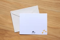 Image 3 of Pizza Delivery Cat on a Tandem Bike | Greeting Card | Sticker