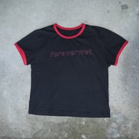 Image 2 of Ringer tee mens balck