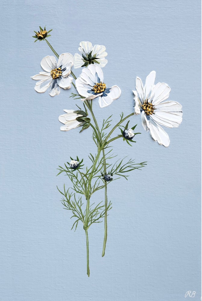 Image of Cosmos On Blue - Giclée Print