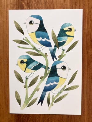 Image of Flock of Bird Family Prints 