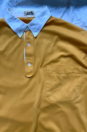 Hermès Sunflower Polo with Contrasting Collar - Size L