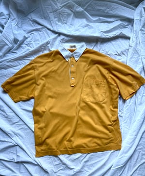 Hermès Sunflower Polo with Contrasting Collar - Size L