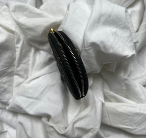 Louis Vuitton Round Denim Monogram Coin Wallet - OS