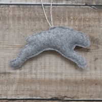 Image 5 of Winter Leaping Hare Decoration