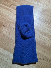 Pure Cashmere Upcycled Child Sized Ear Warmer- Blue