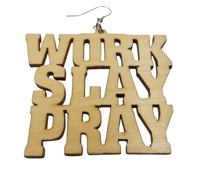 Image 1 of Work Slay Pray Earrings