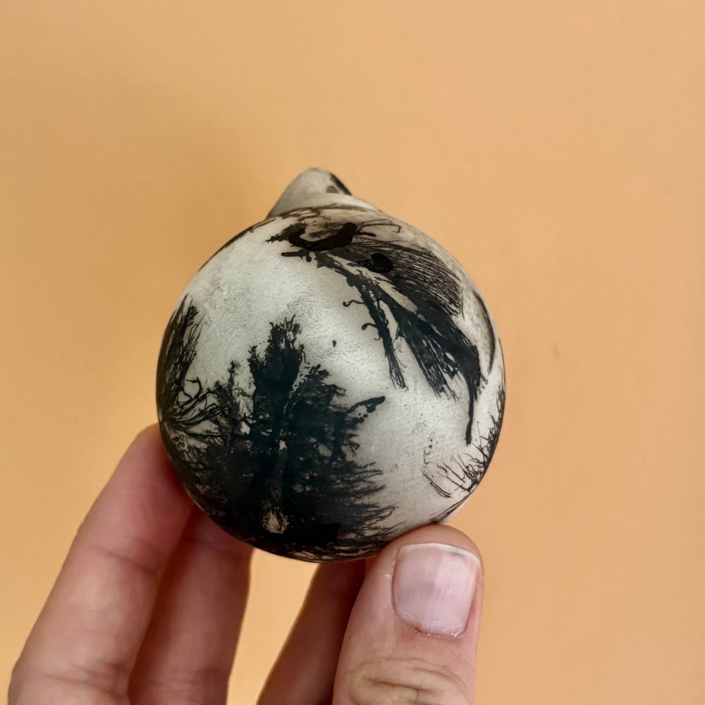 Image of Feather Raku BaubIe