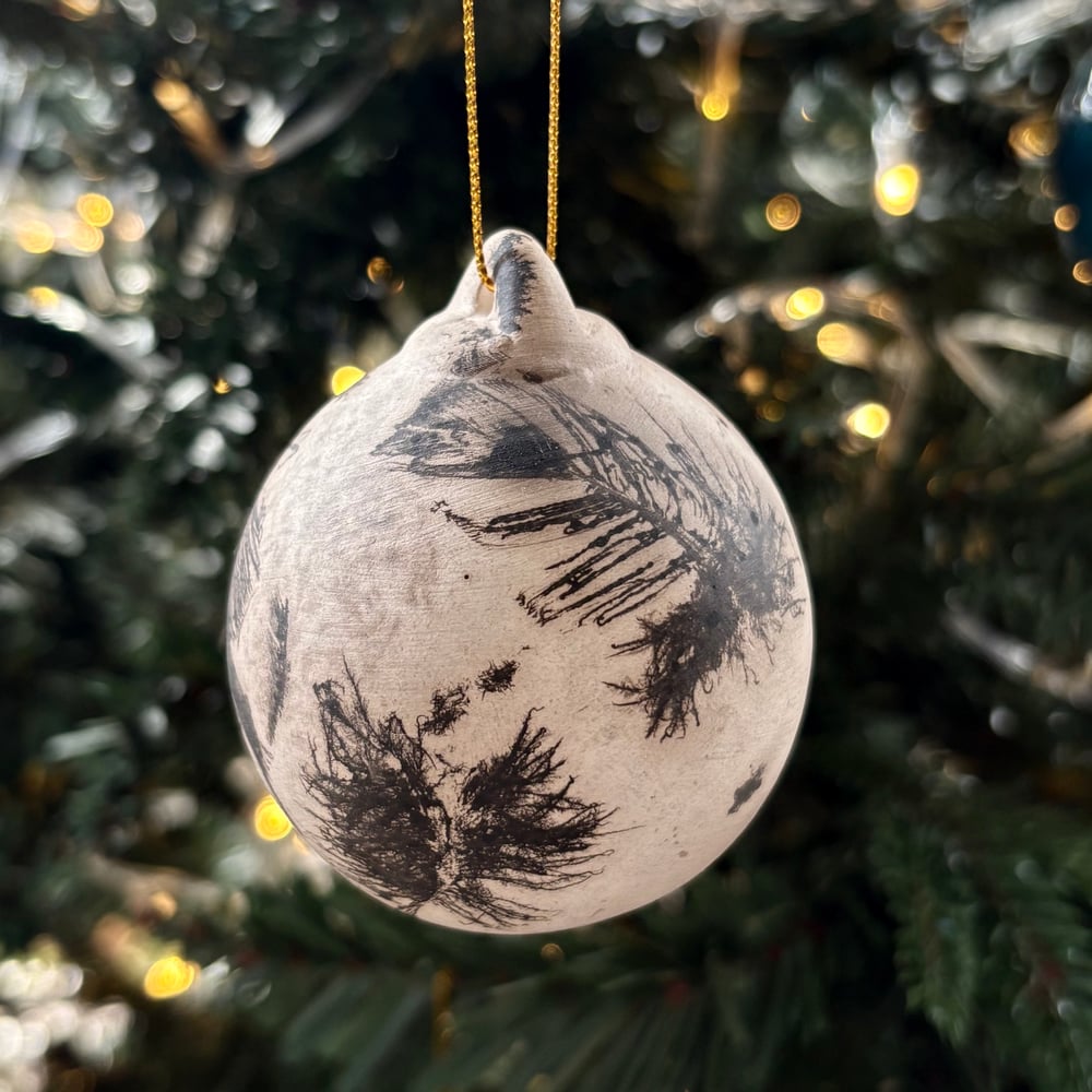 Image of Feather Raku BaubIe