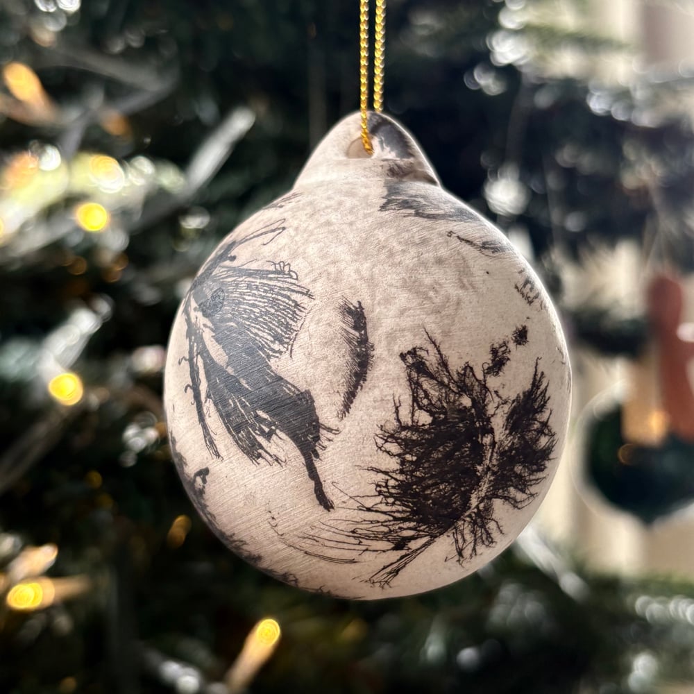 Image of Feather Raku BaubIe