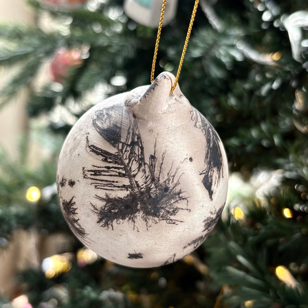 Image of Feather Raku BaubIe