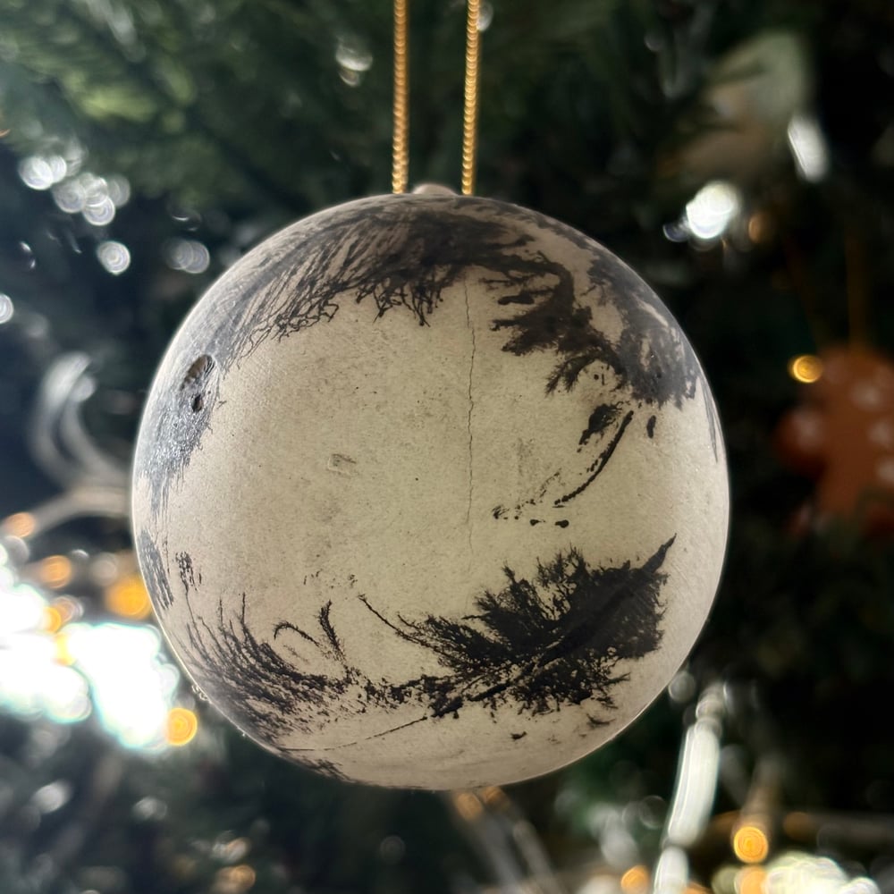 Image of Raku Feather BaubIe