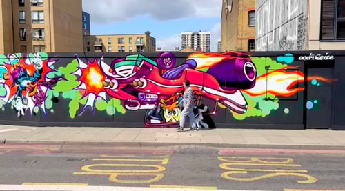 Image of Andy seize ‘Duck in the Fast Lane’.