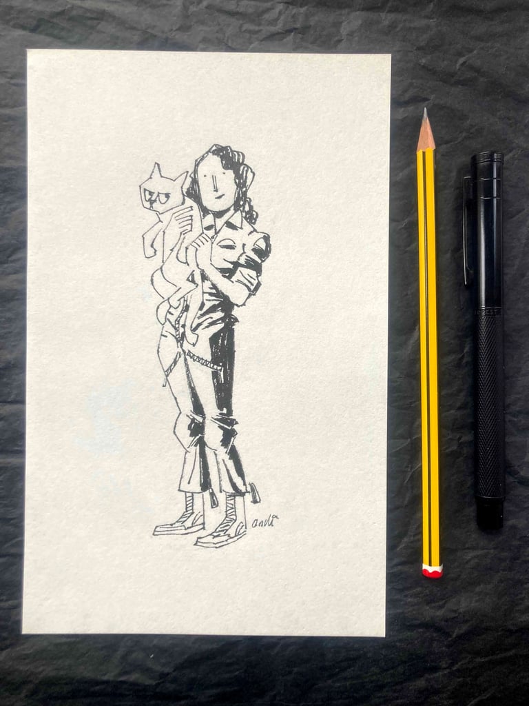 Ripley and ship's cat