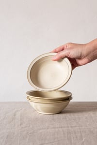 Image 3 of  rimmed bowl-small / white