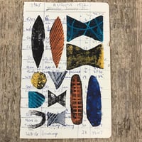 Image 1 of Gathering components - edition of 12 hand coloured Lino prints