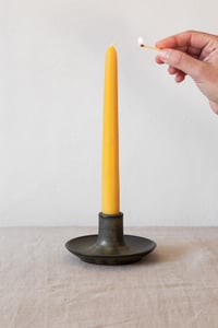 Image 3 of candle holder-small / green-black