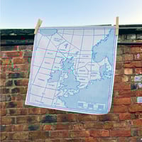 Image 1 of Shipping Forecast Area Map Handkerchief