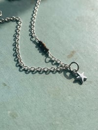 Image 2 of star and tigers eye silver necklace