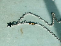 Image 3 of star and tigers eye silver necklace
