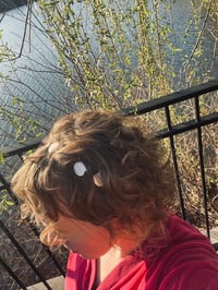 Image 4 of white shell hearts beaded head band