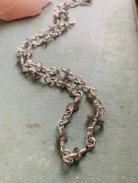 Image 2 of Wire Wrapped Beaded Labradorite Necklace
