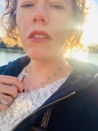 Image 3 of Wire Wrapped Beaded Labradorite Necklace