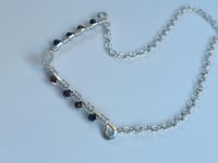 Image 3 of tigers eye and rose quartz silver necklace