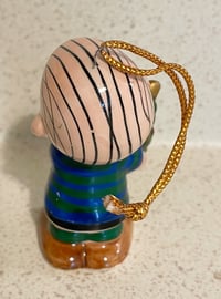 Image 2 of Vintage Ceramic Linus Christmas Ornament