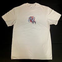 Image 1 of 'Jorogumo spider woman' Sand T-shirt - Bone Trail Apparel