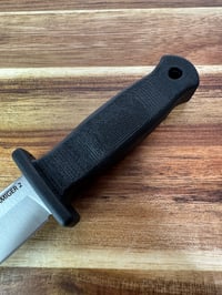 Image 3 of Demko Armiger 2 Shark Foot Fixed Knife 2" 4034 Steel Blade Black TPR Handle