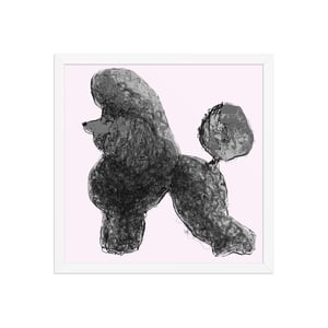 Image of POODLE FRAMED ART