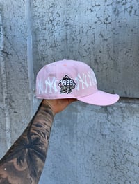 Image 2 of BABY PINK INFINITE NY YANKEES CUSTOM FITTED CAP