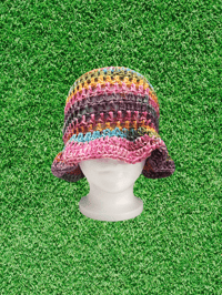 Image 1 of Tie Die Wavy Brim Hat