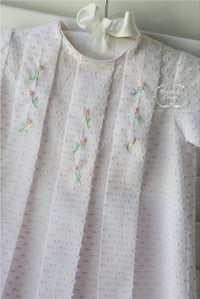 Image 3 of Bailee Box Pleat Day Gown & Diaper Set