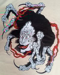 Image 3 of 'Jorogumo spider woman' Sand T-shirt - Bone Trail Apparel
