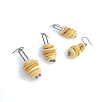 Image 1 of Button stack earrings