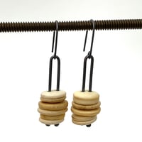 Image 4 of Button stack earrings
