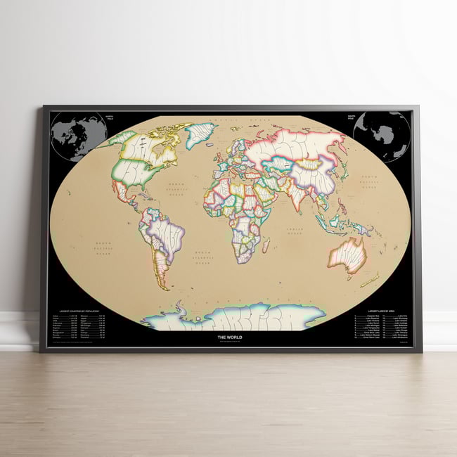 World Map Poster - WT Projection