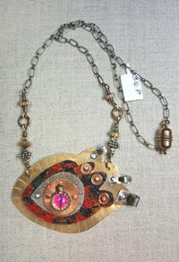 Red Eye Pendant Necklace