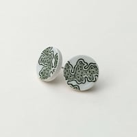 Image 5 of Boucles d'oreilles Pastilles Feuilles