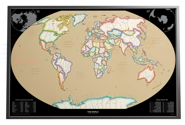 World Map Poster - WT Projection